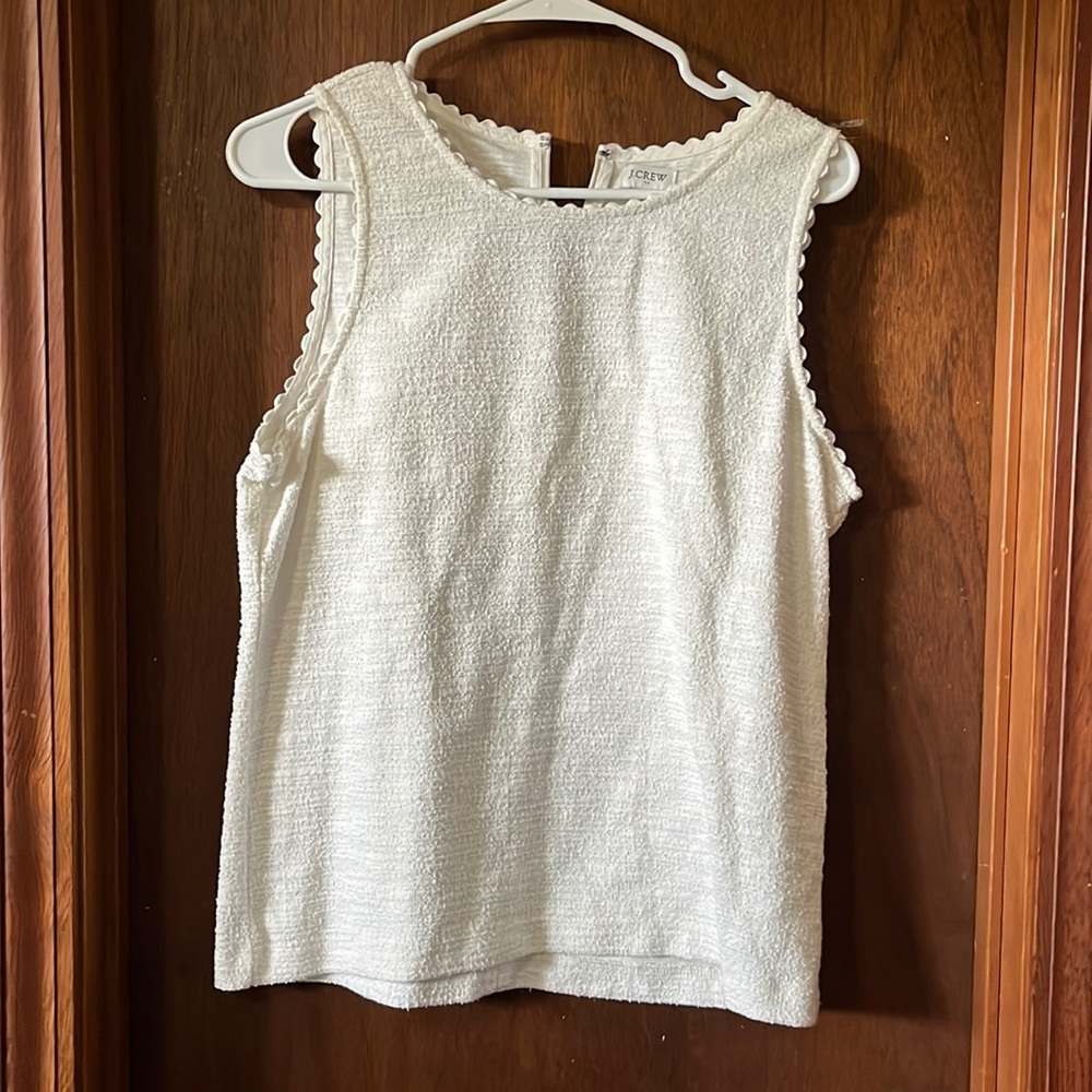 White J. Crew Tank top